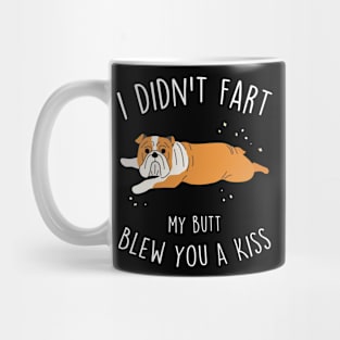 English Bulldog Blew You a Kiss Dog Mug